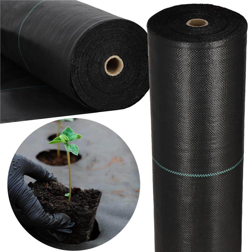 Folie agrotextil, mulcire, antiburuieni, filtru UV, 10 x 1.1metri, 70g/m2, negru
