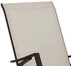 Scaun balansoar de gradina din metal si textil, 60x104x95 cm, capacitate 120 kg, crem