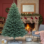 Brad artificial Christmas Deluxe by , Alaska Select verde argintiu, integral 3D, 250 cm