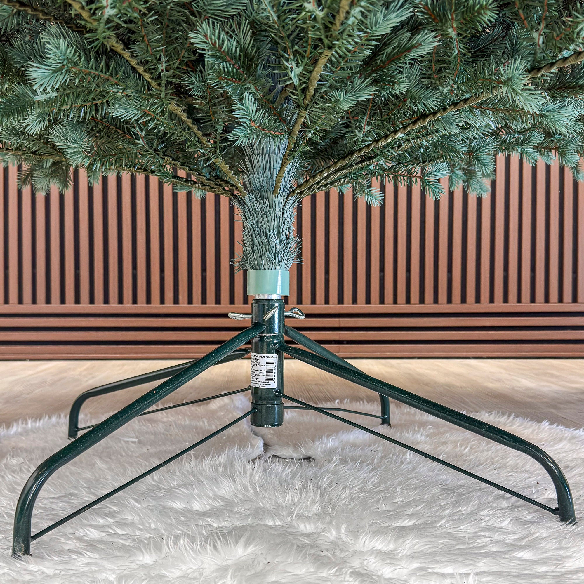 Brad artificial Christmas Deluxe by , Alaska Select verde argintiu, integral 3D, 250 cm