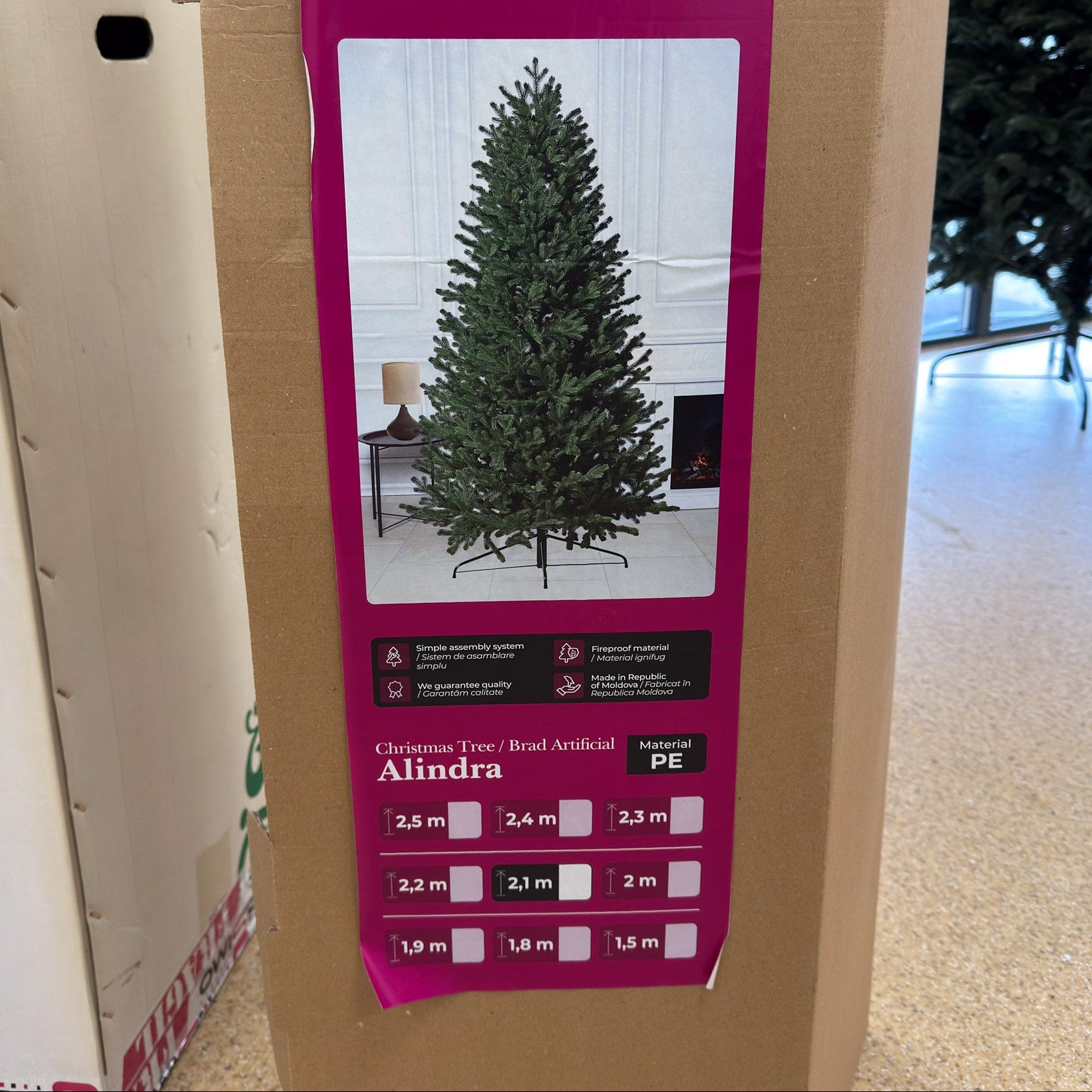 Brad artificial , Alindra Elite, verde, integral 3D, 210 cm