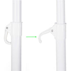 Umbrela de plaja pliabila cu inclinare reglabila, diametru 180 cm, albastru si alb