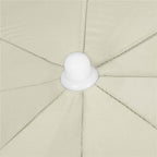 Umbrela de plaja pliabila cu inclinare reglabila, diametru 160 cm, bej