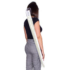 Umbrela de plaja pliabila cu inclinare reglabila, diametru 160 cm, bej