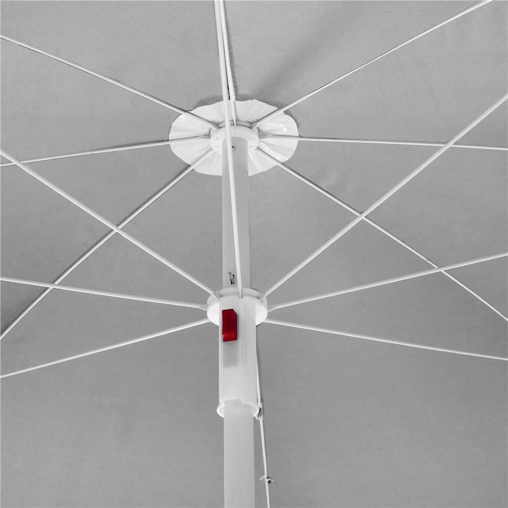 Umbrela de plaja pliabila cu inclinare reglabila, diametru 160 cm, verde