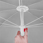 Umbrela de plaja pliabila cu inclinare reglabila, diametru 160 cm, verde