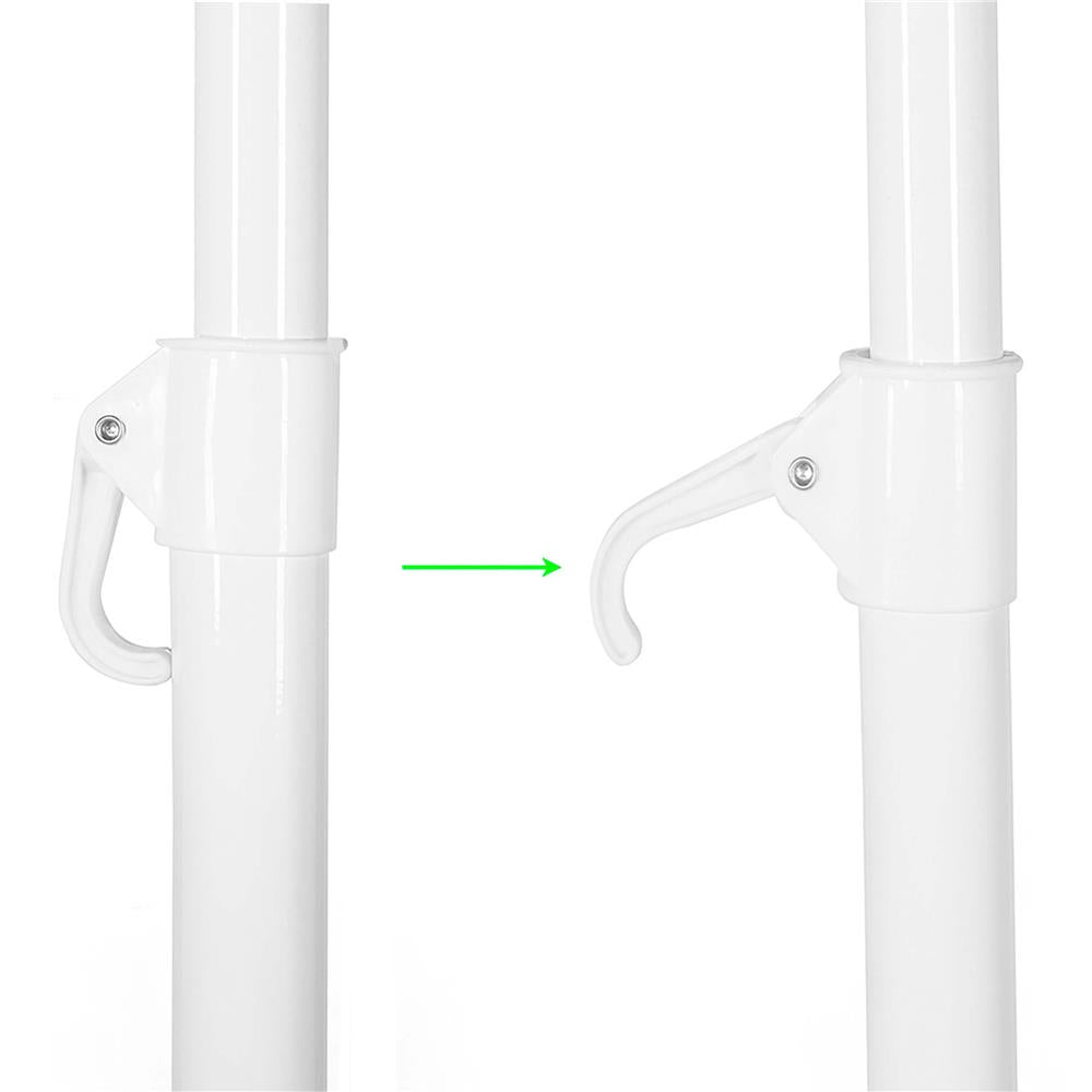 Umbrela de plaja pliabila cu inclinare reglabila, diametru 160 cm, verde