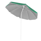 Umbrela de plaja pliabila cu inclinare reglabila, diametru 160 cm, verde