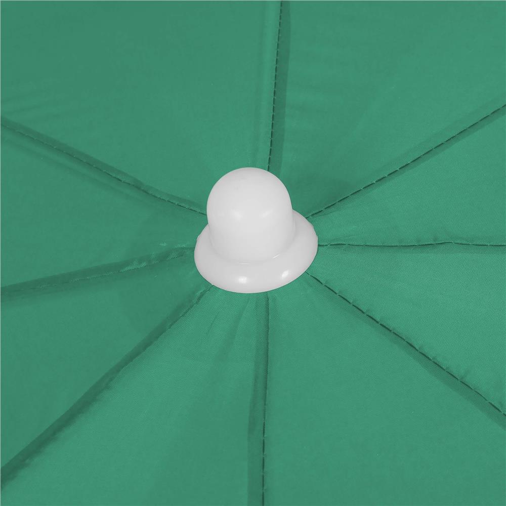 Umbrela de plaja pliabila cu inclinare reglabila, diametru 160 cm, verde