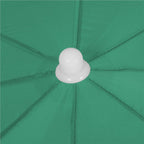 Umbrela de plaja pliabila cu inclinare reglabila, diametru 160 cm, verde