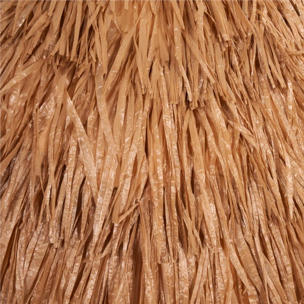 Umbrela de plaja tip hawai pliabila, cu inaltime si unghi reglabil, structura metalica, 160 cm, maro