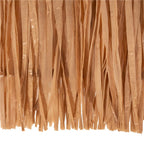 Umbrela de plaja tip hawai pliabila, cu inaltime si unghi reglabil, structura metalica, 160 cm, maro