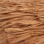 Umbrela de plaja tip hawai pliabila, cu inaltime si unghi reglabil, structura metalica, 160 cm, maro