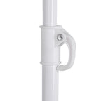 Umbrela de plaja pliabila, cu inclinare si inaltime reglabila, diametru 150 cm, rosu cu imprimeu pepene