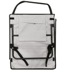 Sezlong de plaja pliabil, spatar cu cadru metalic, reglabil, 150x47 cm, gri