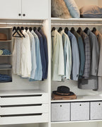 SONGMICS Umerase lemn set 10 bucati, cu bara pantalon antialunecare, carlig rotativ 360°, 45x23 cm, negru