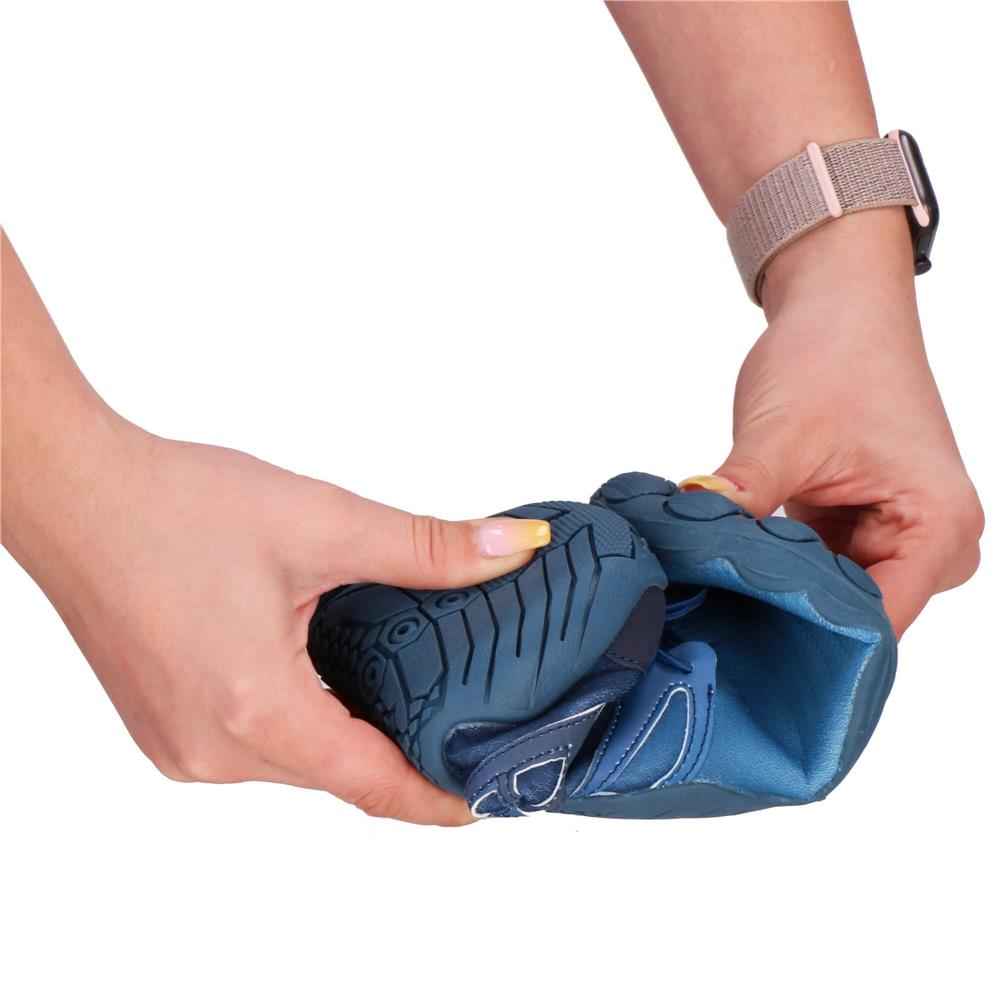 Pantofi plaja si apa, talpa cauciuc antiderapanta, material respirabil, albastru, marimea 44