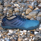 Pantofi plaja si apa, talpa cauciuc antiderapanta, material respirabil, albastru, marimea 42