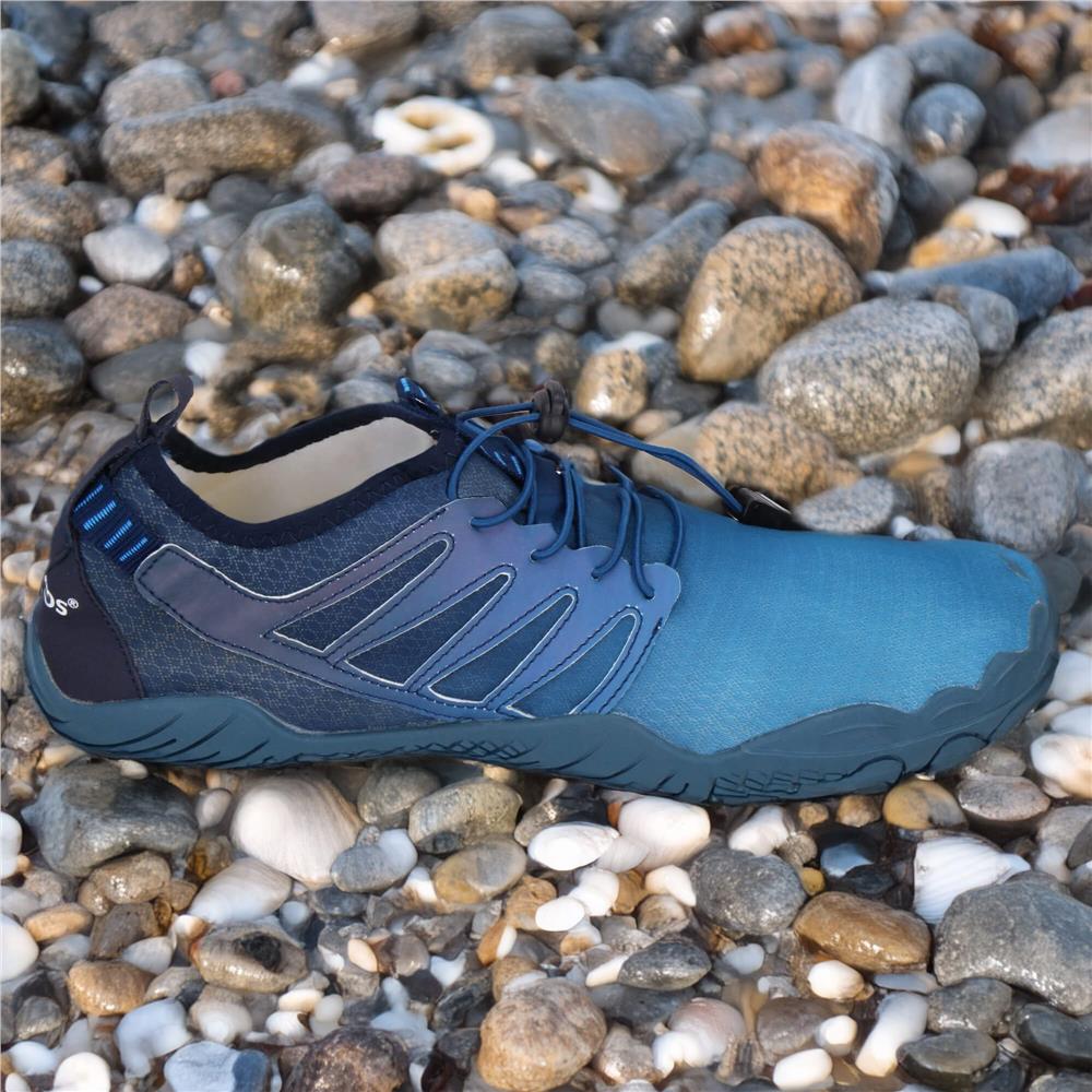 Pantofi plaja si apa, talpa cauciuc antiderapanta, material respirabil, albastru, marimea 44