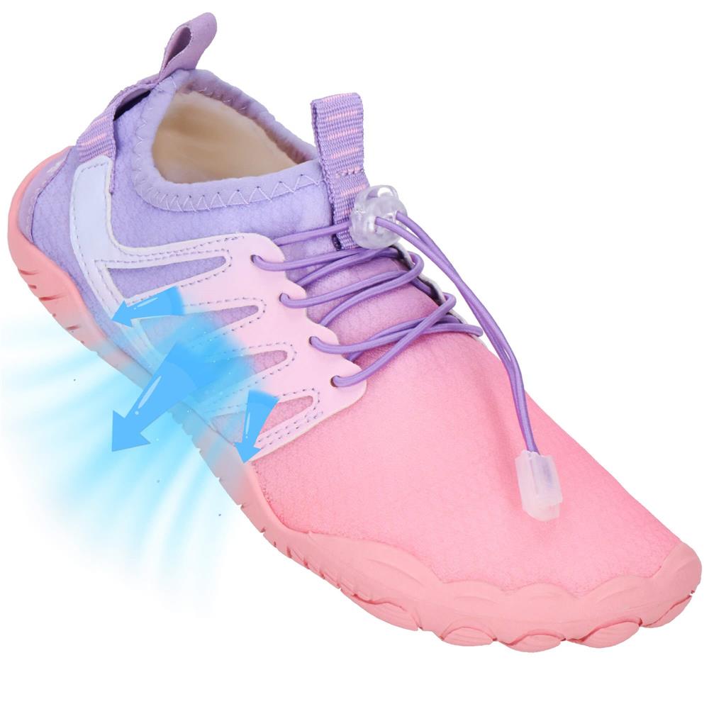 Pantofi plaja si apa, talpa cauciuc antiderapanta, material respirabil, roz, marimea 36