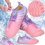 Pantofi plaja si apa, talpa cauciuc antiderapanta, material respirabil, roz, marimea 36
