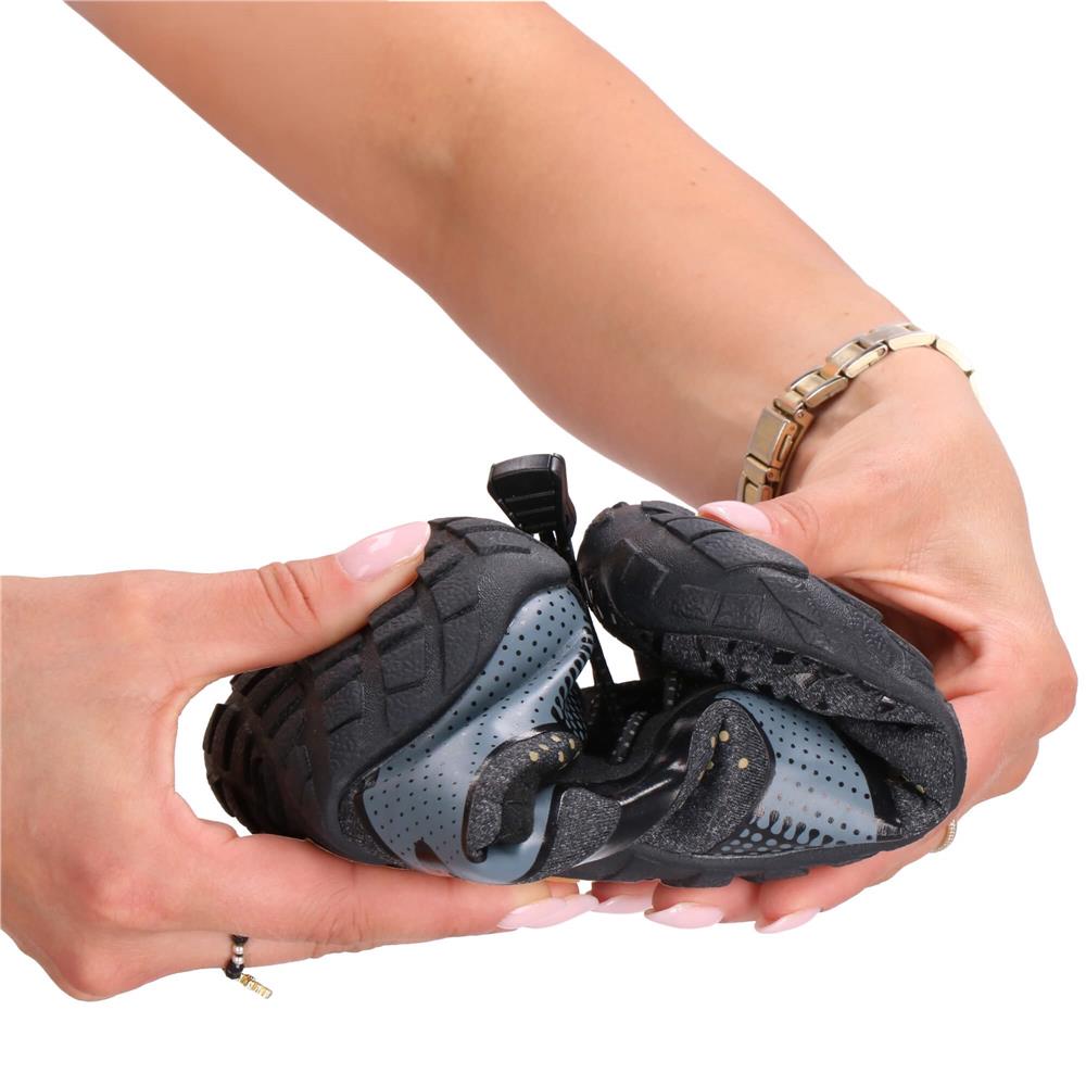 Pantofi plaja si apa, talpa cauciuc antiderapanta, material respirabil, negru, marimea 44