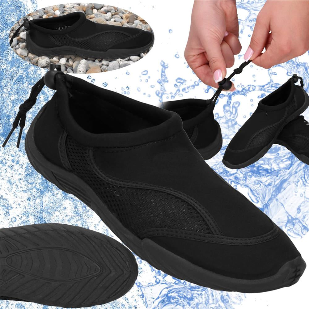 Pantofi apa unisex, material respirabil, talpa EVA antiderapanta, negru, marimea 44