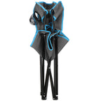 Set masa pliabila cu 2 scaune, structura metalica, husa transport, 47x47x45 cm, gri