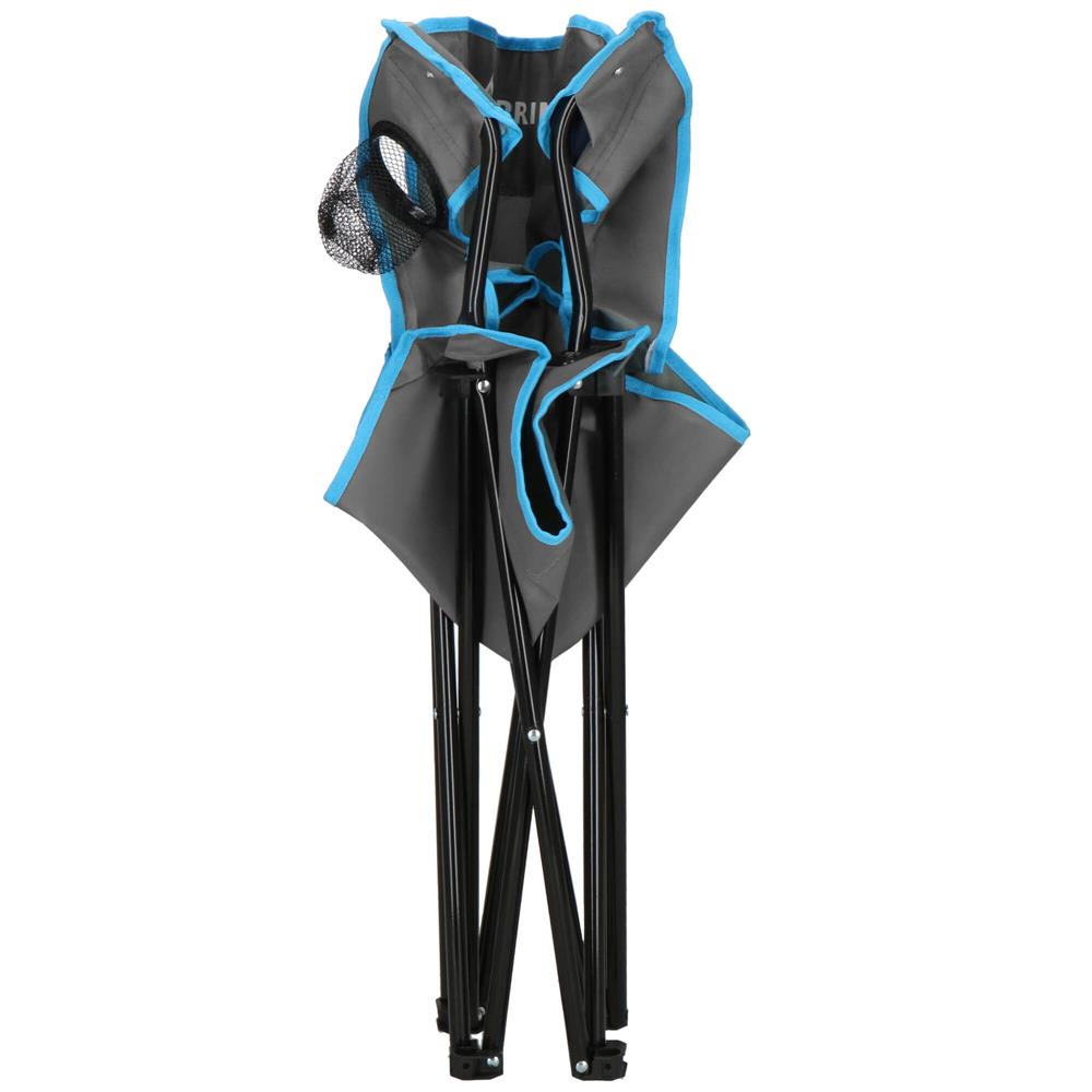 Set masa pliabila cu 2 scaune, structura metalica, husa transport, 47x47x45 cm, gri