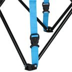 Set masa pliabila cu 2 scaune, structura metalica, husa transport, 47x47x45 cm, gri