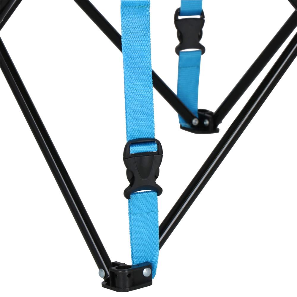 Set masa pliabila cu 2 scaune, structura metalica, husa transport, 47x47x45 cm, gri