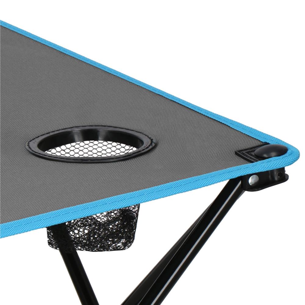 Set masa pliabila cu 2 scaune, structura metalica, husa transport, 47x47x45 cm, gri