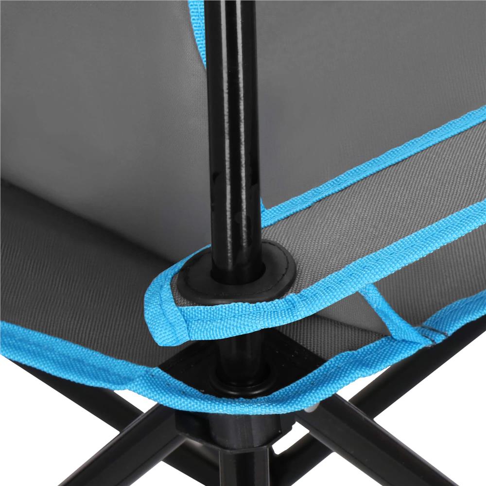 Set masa pliabila cu 2 scaune, structura metalica, husa transport, 47x47x45 cm, gri