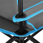 Set masa pliabila cu 2 scaune, structura metalica, husa transport, 47x47x45 cm, gri