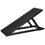 Rampa pentru caini si pisci cu 3 nivele de reglare 42-59cm, antiderapanta, lungime 103cm, negru