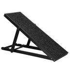Rampa pentru caini si pisci cu 3 nivele de reglare 42-59cm, antiderapanta, lungime 103cm, negru