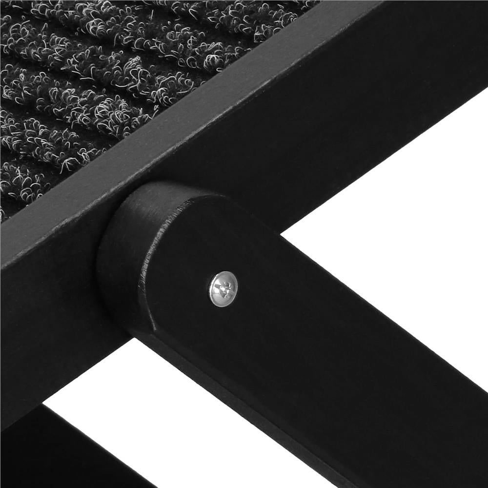 Rampa pentru caini si pisci cu 3 nivele de reglare 42-59cm, antiderapanta, lungime 103cm, negru