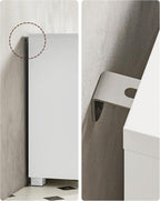 VASAGLE Dulap lavoar baie cu 3 sertare si 2 compartimente, MDF, 30x70x64 cm, alb