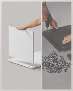 SONGMICS Etajera modulara 9 compartimente cu 6 sertare, PAL si MDF, 83x27x92 cm, alb