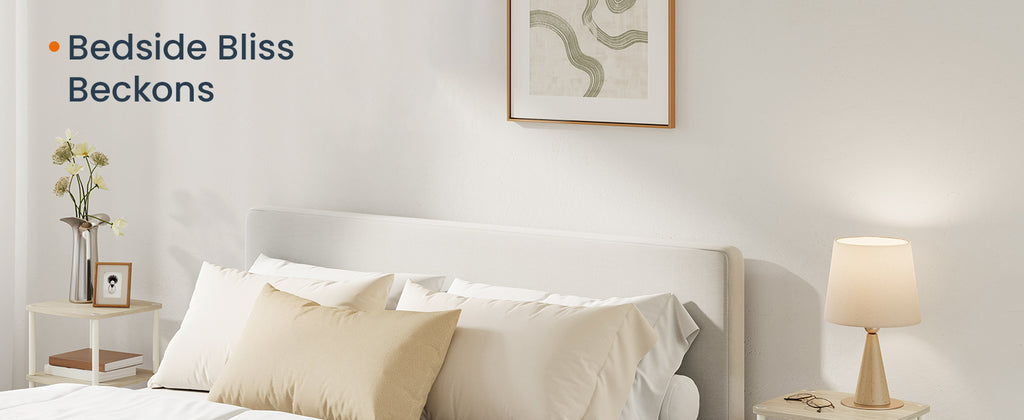 SONGMICS Masuta laterala tip noptiera, cu 3 rafturi si cos textil, cadru metalic, 30x34x58 cm, bej