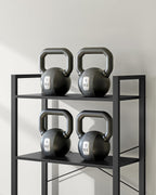 VASAGLE Biblioteca 6 niveluri, cu cadru metalic si rafturi PAL, 66x30x186 cm, negru