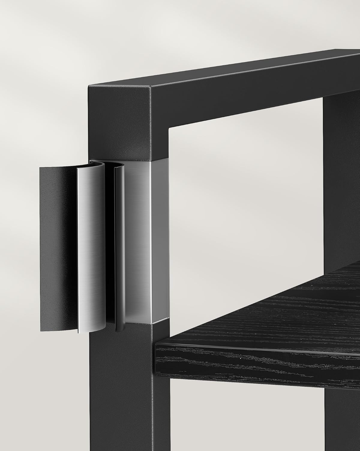 VASAGLE Biblioteca 6 niveluri, cu cadru metalic si rafturi PAL, 66x30x186 cm, negru