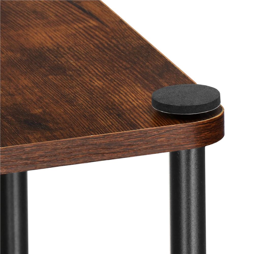 Suport pentru flori, 106x58 cm, negru/maro deschis – 5 rafturi, structura metalica, design modern