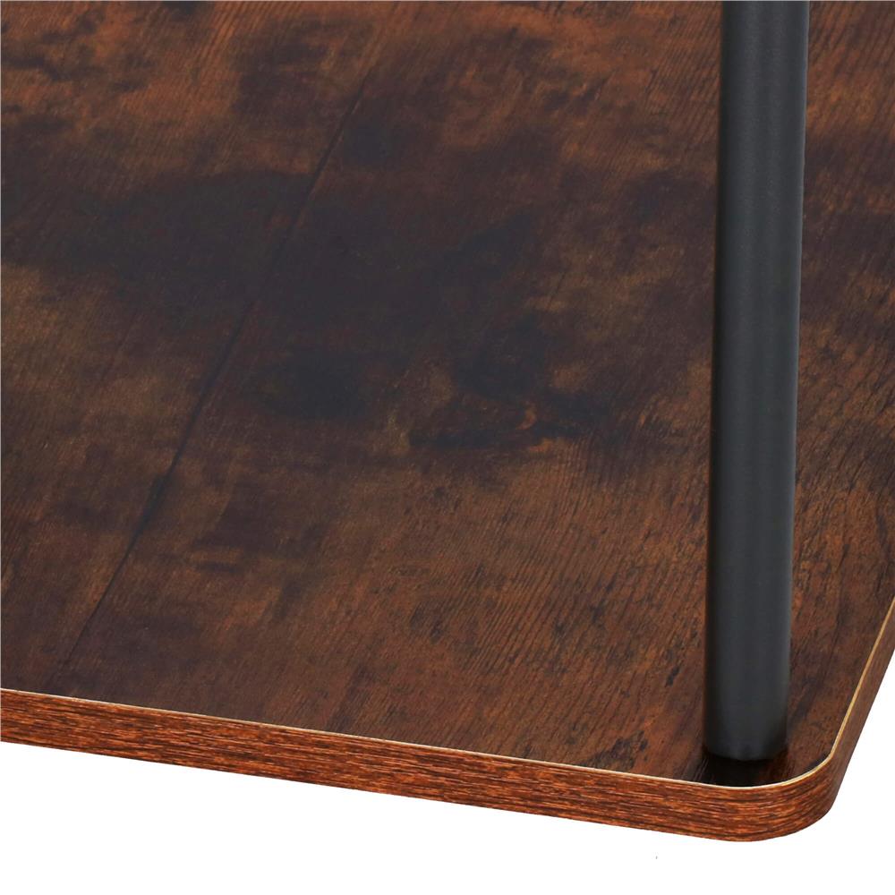 Suport pentru flori, 106x58 cm, negru/maro deschis – 5 rafturi, structura metalica, design modern