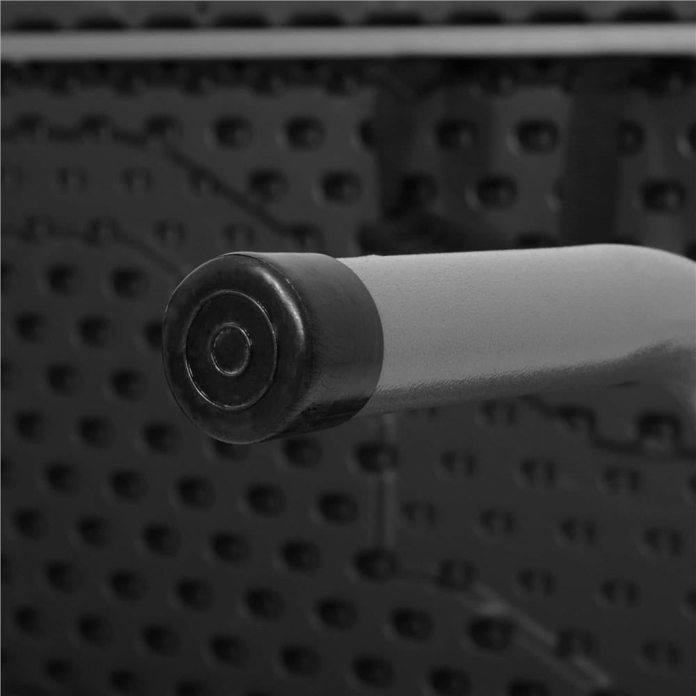 Set masa pliabila cu 2 banci, 180 cm, negru, HDPE si cadru metalic anticoroziv