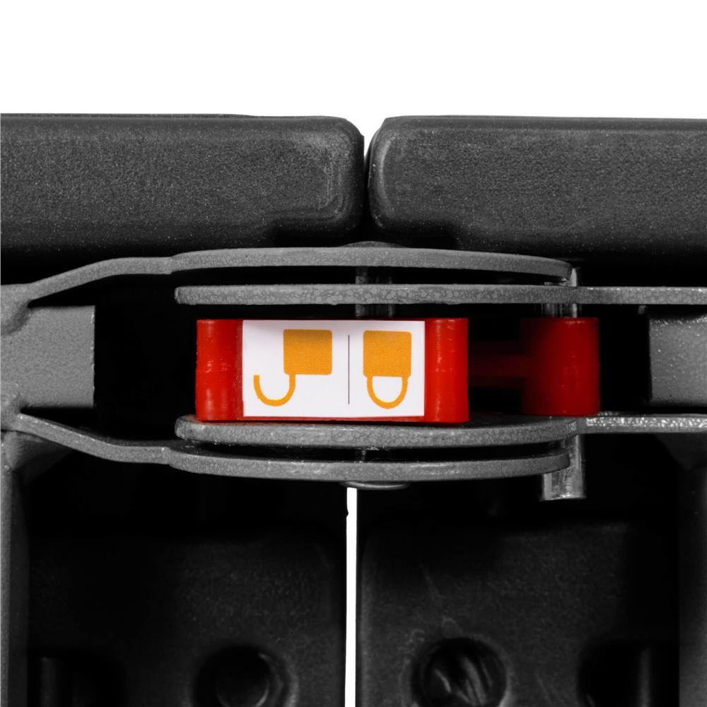 Set masa pliabila cu 2 banci, 180 cm, negru, HDPE si cadru metalic anticoroziv