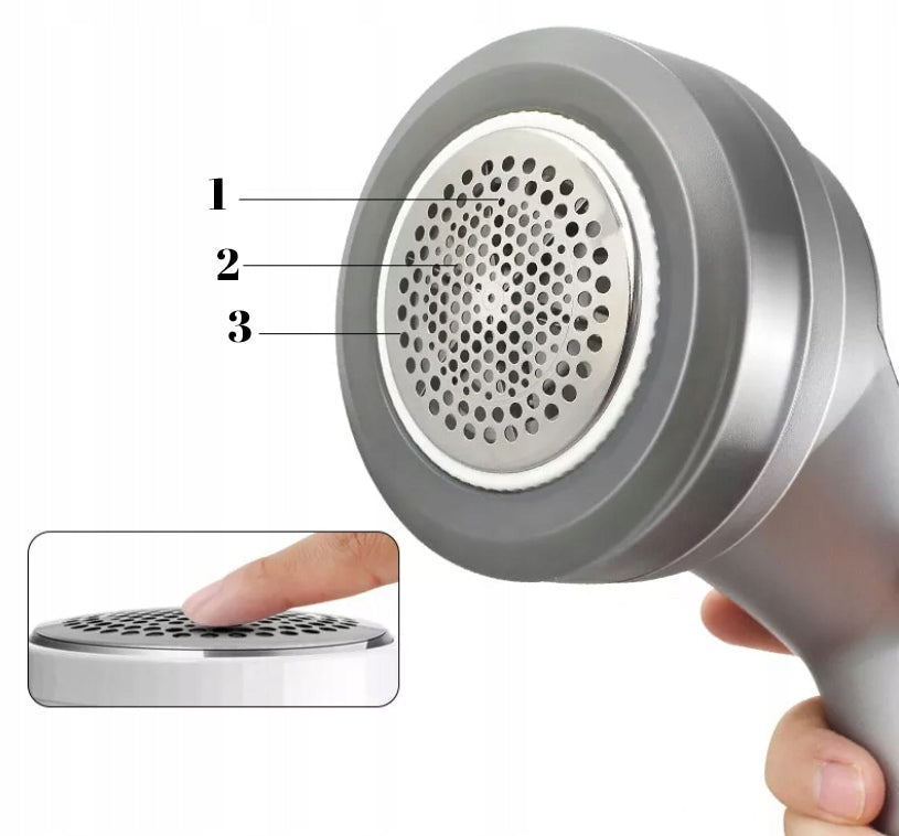 Aparat de curatat scame, 3 trepte, afisaj LCD, incarcare USB, pentru toate tipurile tesaturi