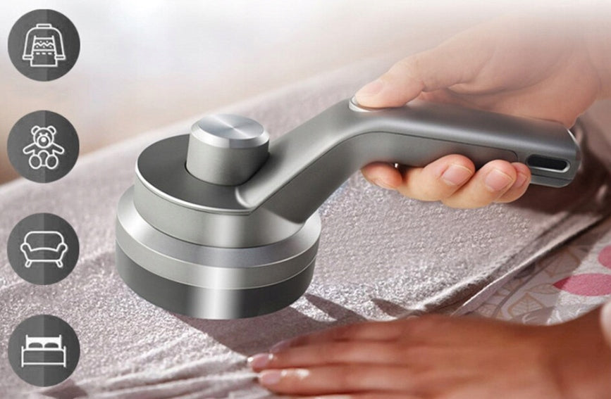 Aparat de curatat scame, 3 trepte, afisaj LCD, incarcare USB, pentru toate tipurile tesaturi