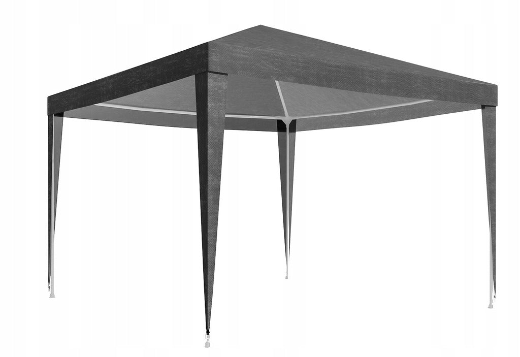 Acoperis pavilion 300x300 cm, PE 100g/mp impermeabil, cu prindere velcro, gri