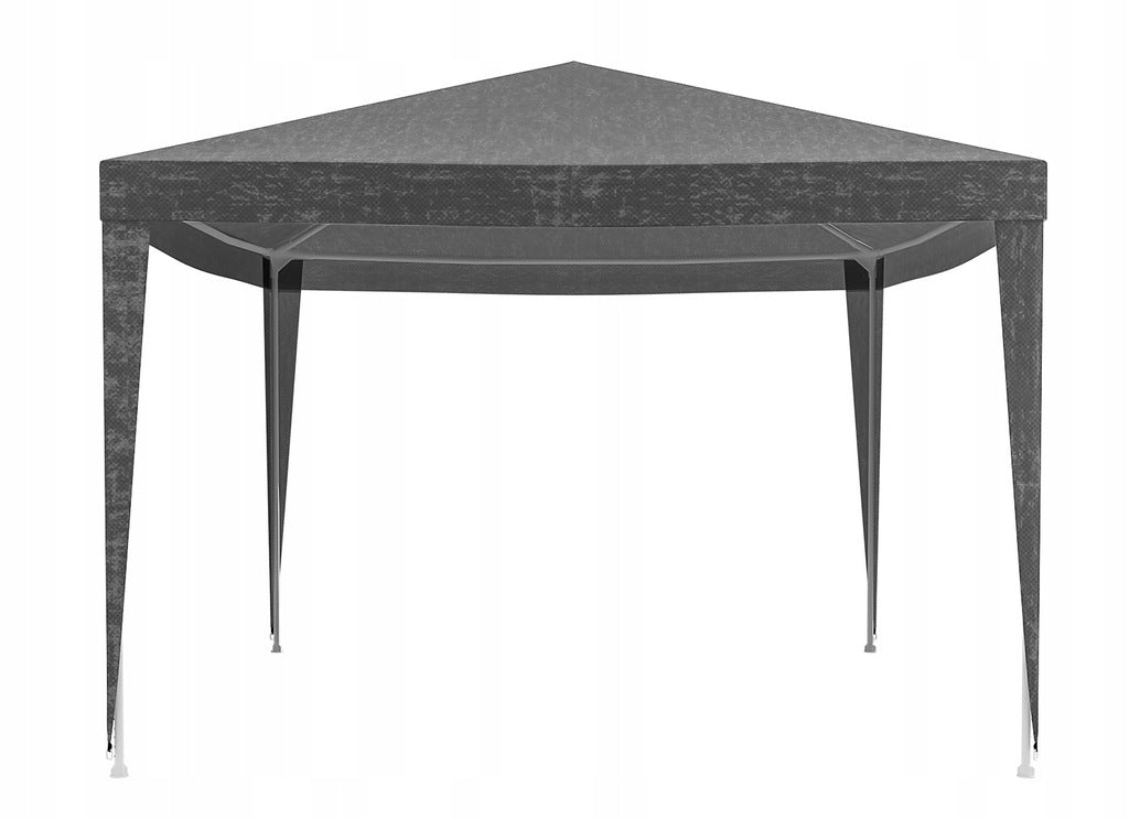 Acoperis pavilion 300x300 cm, PE 100g/mp impermeabil, cu prindere velcro, gri